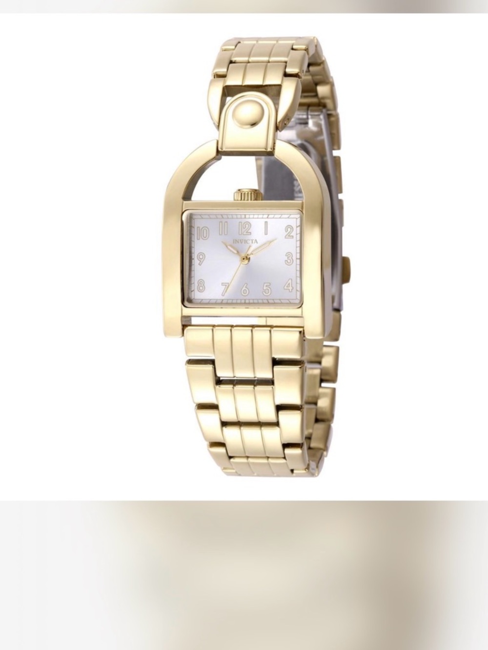 Invicta Women’s Gold Tone Bracelet Watch with White Dial